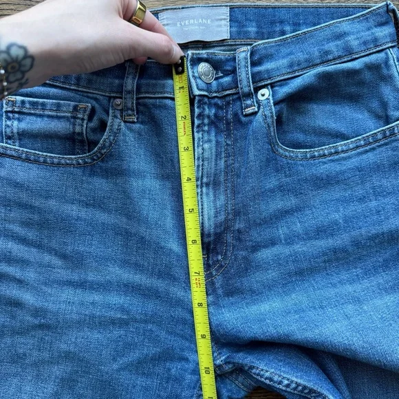 Everlane The Cheeky Jean Straight Leg High Waist Blue Denim 26 - Picture 8 of 11
